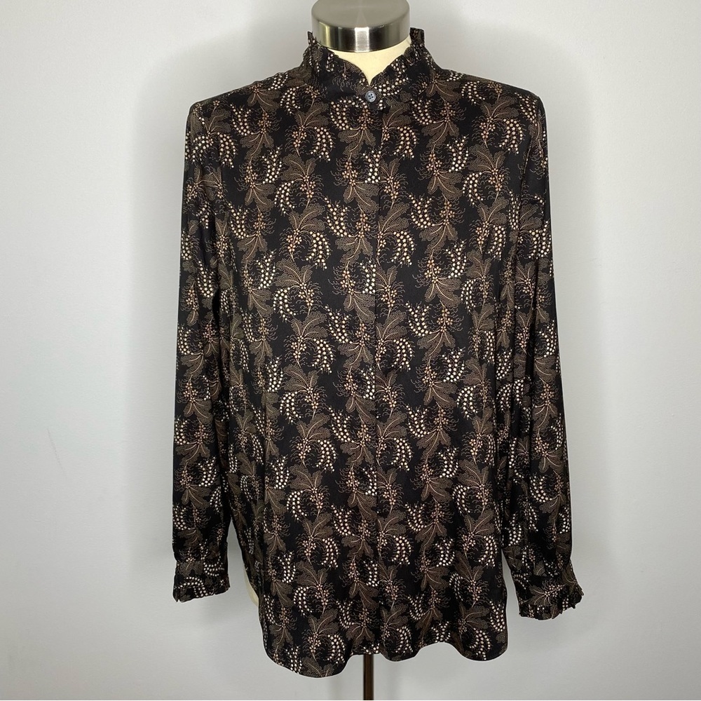 Ann Taylor Petite Floral Print Blouse